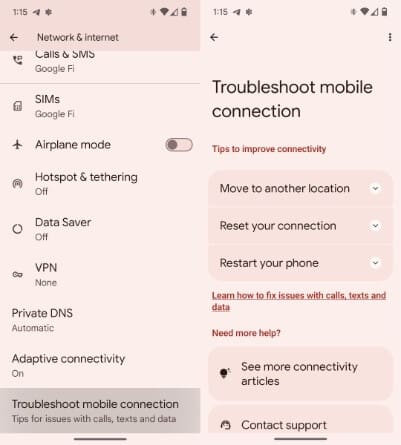 You can now troubleshoot battery and network issues on the Google Pixel 8 series via a new app