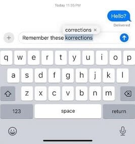 Disable predictive text and you'll get corrections like this, just like you would see before iOS 8 - iOS 17.2 will bring a useful new toggle to the iPhone's virtual QWERTY